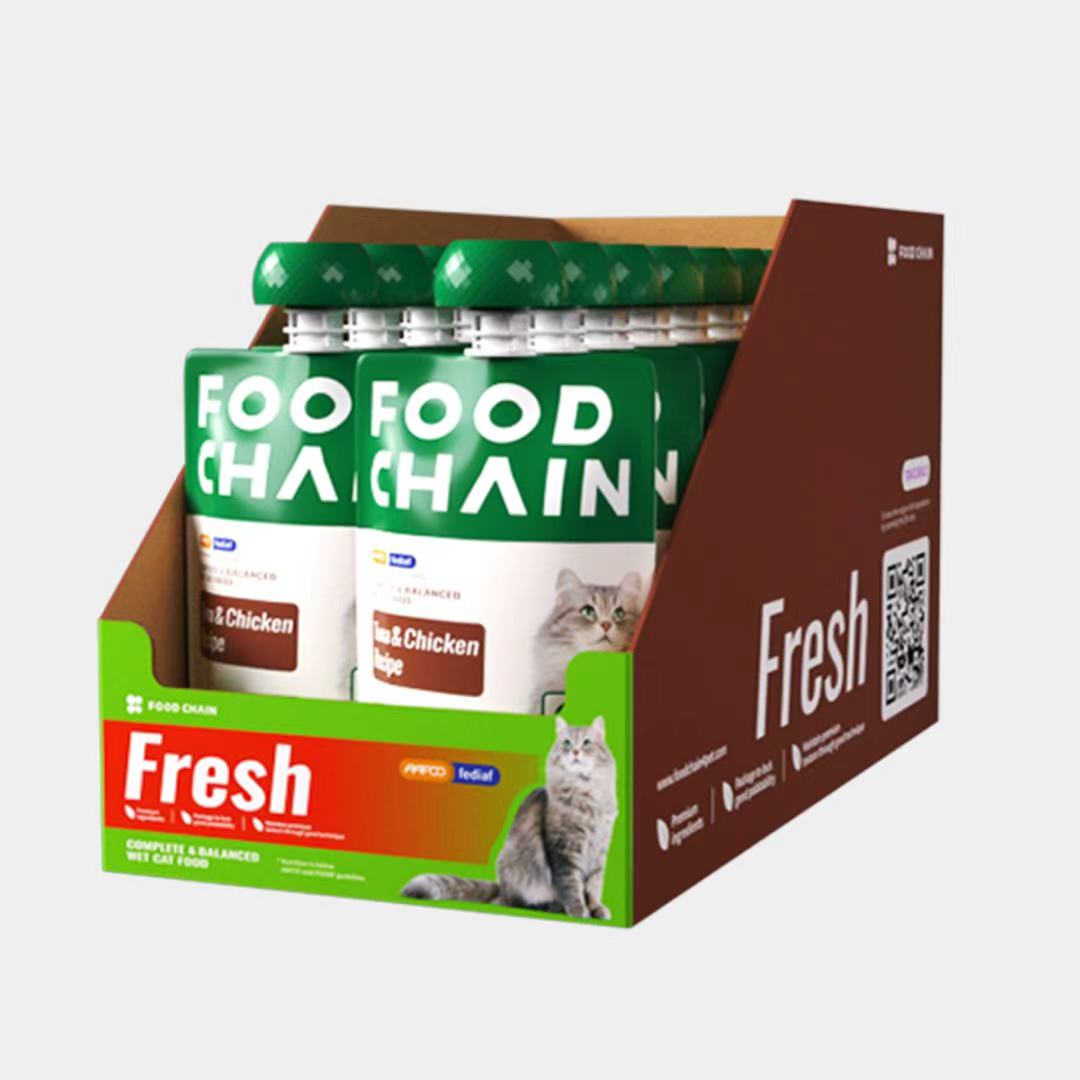 FOODCHAIN M90 Natural Wet Cat Food Mousse – Grain-Free, High Protein, Tuna & Chicken, 2.82-oz Pouches (16 Count)-5